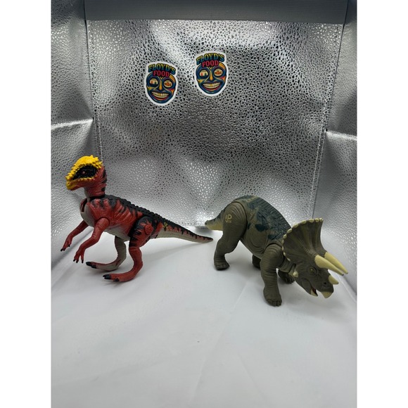 Jurassic Park Chaos Effect Dracorex and Lost World Triceratops Lot JP14 JP44 - Picture 7 of 7